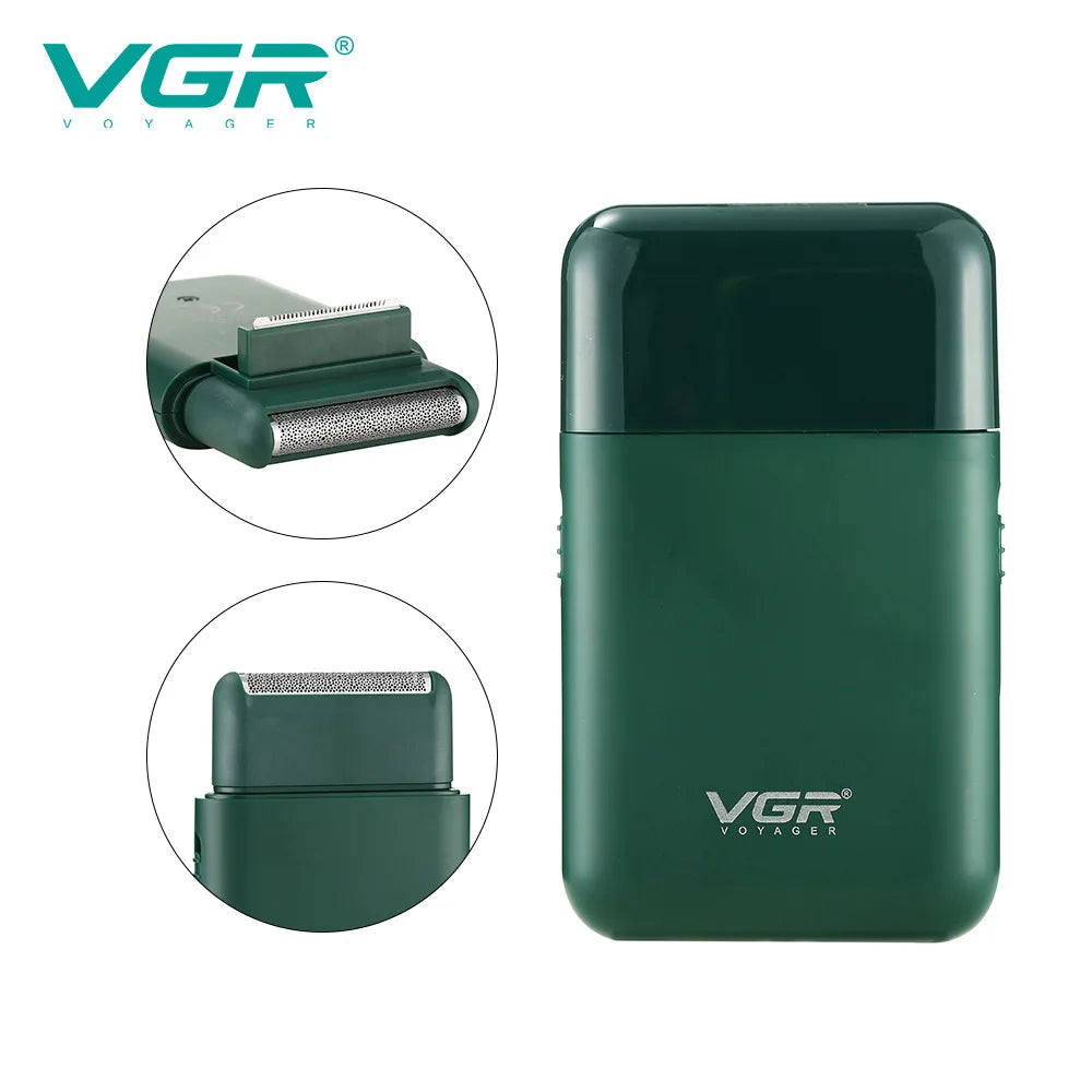 VGR Professional Electric Shaver for Men USB Rechargeable 2 Cutter