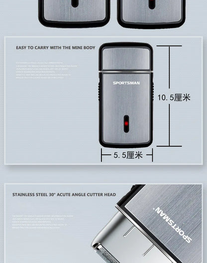 Mini Electric Shaver for Men Portable Multifunctional Electric Razor