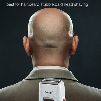 Electric Shaver Hair Beard Cleaning Electric Razor For Men Bald Head Shaving