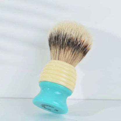 YAQI 24mm Silvertip Badger Hair knots Mens  Brush