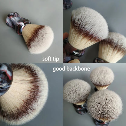 T4 soft synthetic hair shaving brush resin
