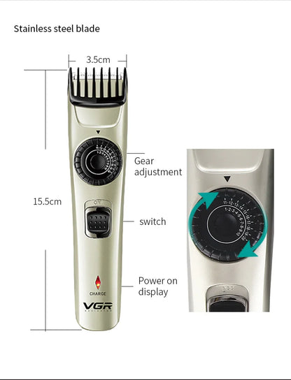 VGR 031 Hair Clipper Professional Self-Cutting  Barber Trimmer VGR V031