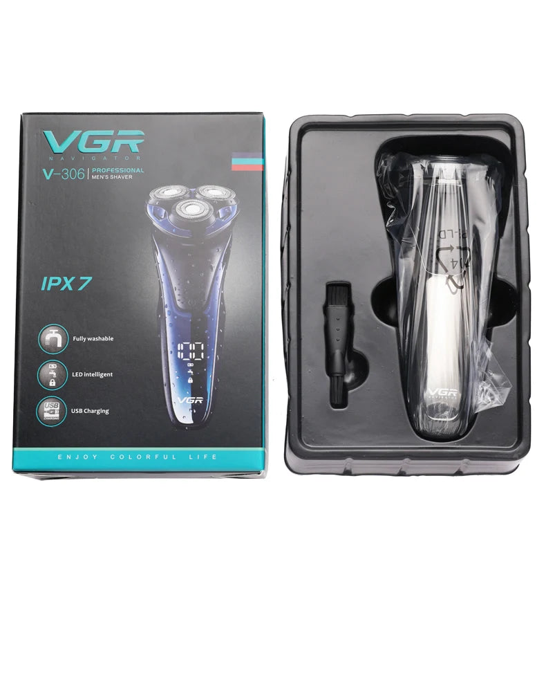 VGR 306 Electric Shaver Professional 3 In1 3-Head Floating Shaving