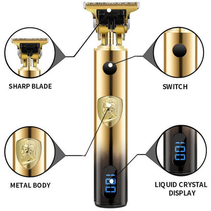 Hair Clipper T9 Hot LCD Oil Head Electric Hair Cutter