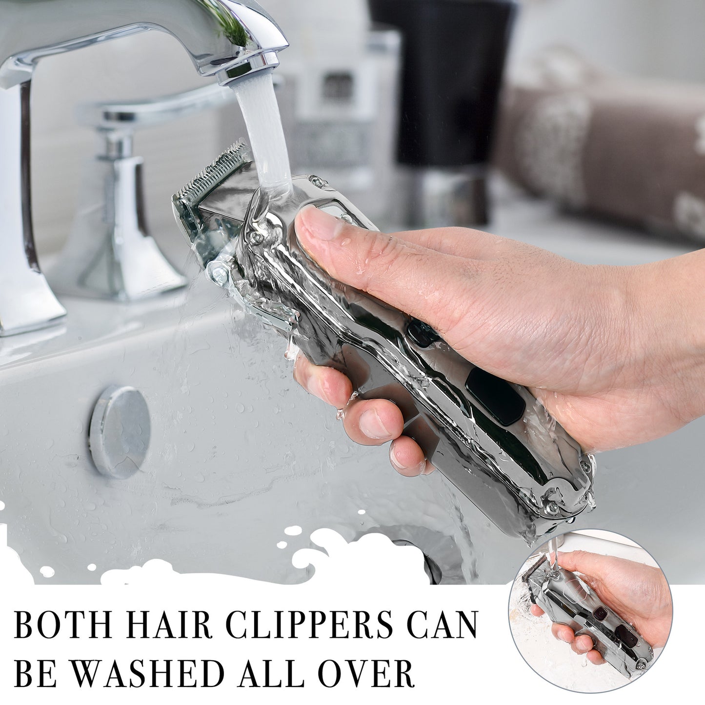 Metal Hair Clipper Smart LCD Digital Display