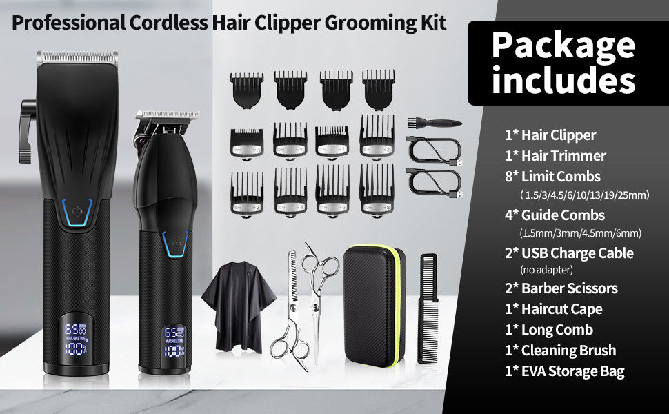 RESUXI Professional Hair Clipper Set Men's Barber Beard Trimmer