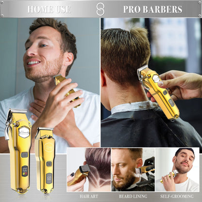 Metal Hair Clipper Smart LCD Digital Display