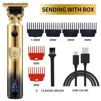 Hair Clipper T9 Hot LCD Oil Head Electric Hair Cutter