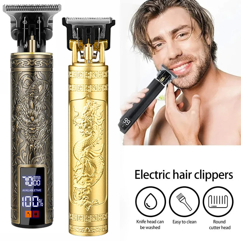 Electric Rechargeable Vintage T9 Man Shaver Trimmer