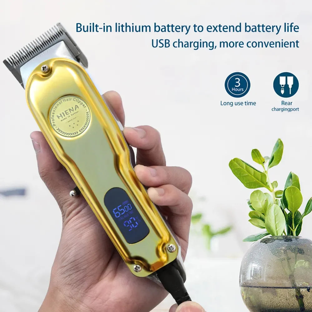 Hiena HYN-202 Professional T-Blade Hair Clippers For Men