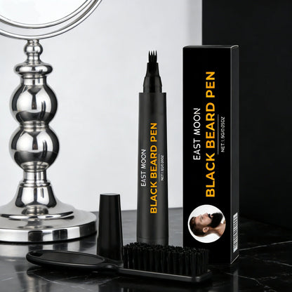 East Moon Black Beard Filler Pen with Brush Fast Permanent Coloring