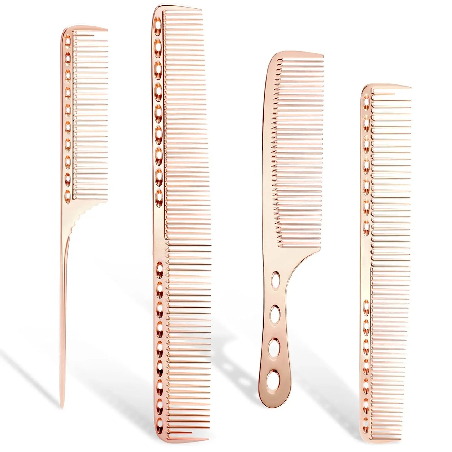 Aluminum Comb Set Barber Metal Hair Dressing Combs