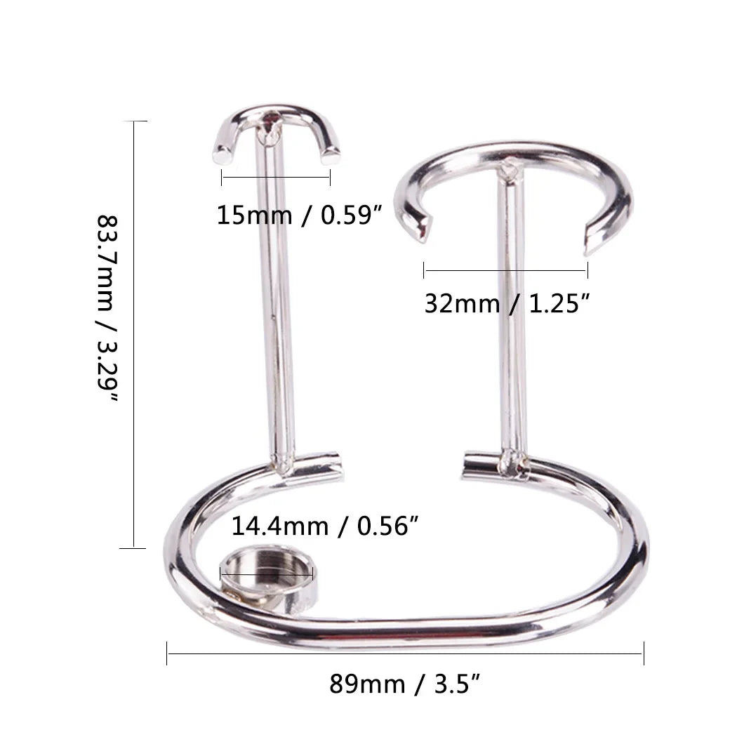 Men Shaving Brush Holder Manual Razor Stand Zinc Beard Tool