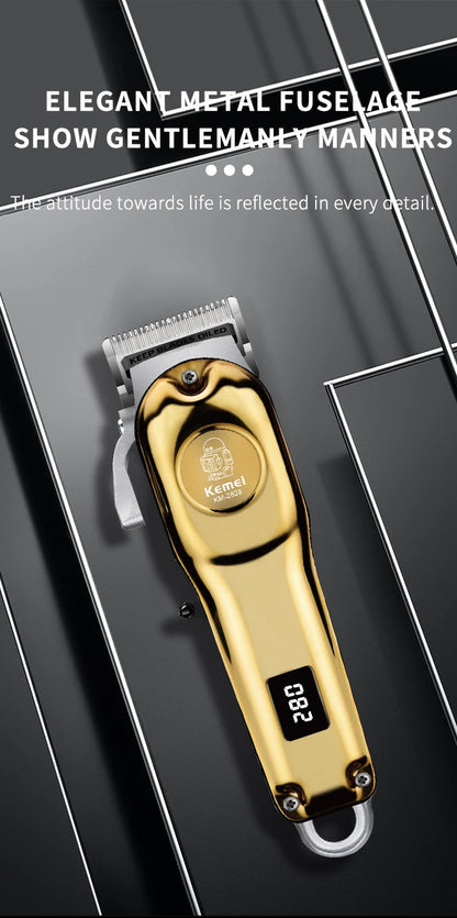 Kemei Professional Hair Clippers Barber Electric Cordless Trimmer