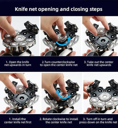 YUNCHi 6 in 1 Grooming Kit Electric Shaver Men's Beard