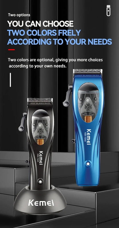 Kemei Professional Barber Cordless Hair Clipper Electric Trimmer