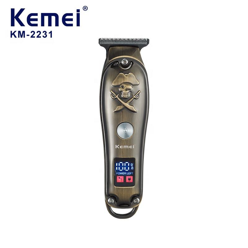 Original Kemei Full Metal Hair Trimmer For Men Groomer Cordless Hair Clippers