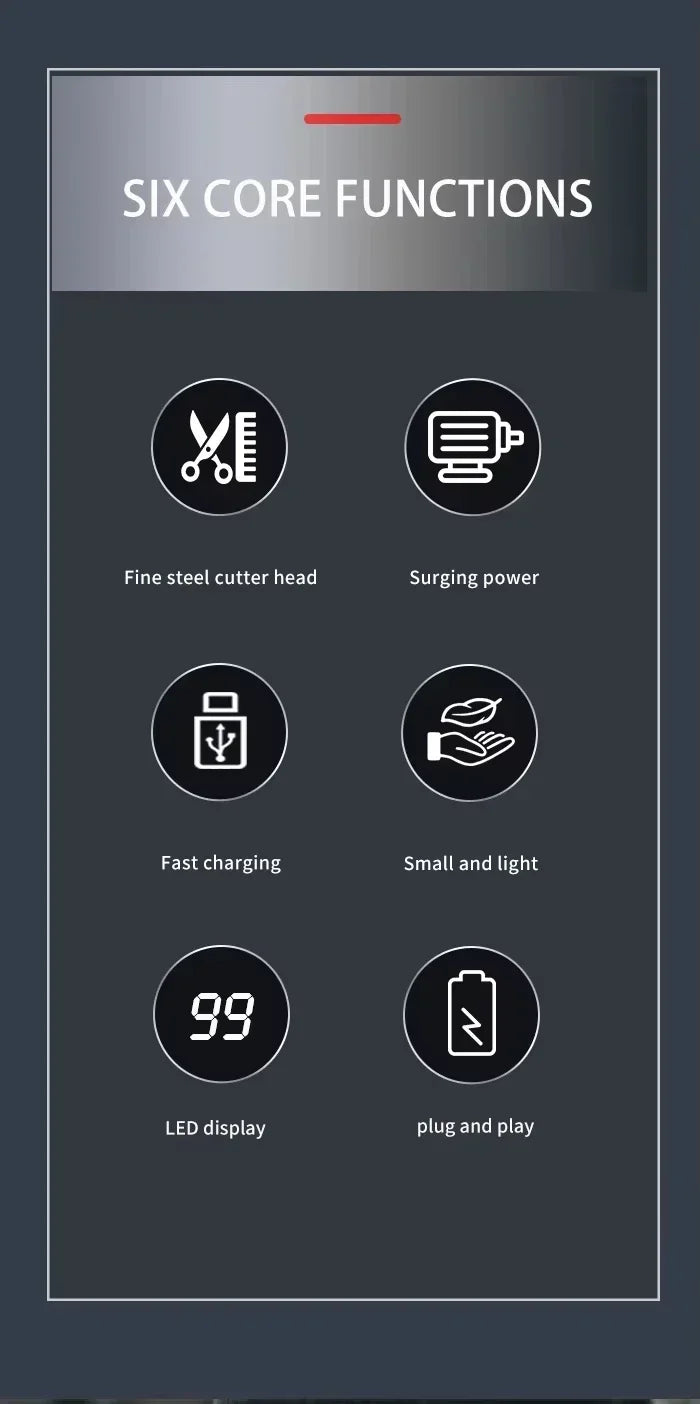 Kemei KM-2628 KM-678 KM-2024 USB Rechargeable Hair Clipper