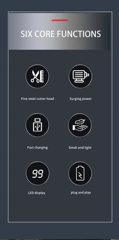 Kemei KM-2628 KM-678 KM-2024 USB Rechargeable Hair Clipper