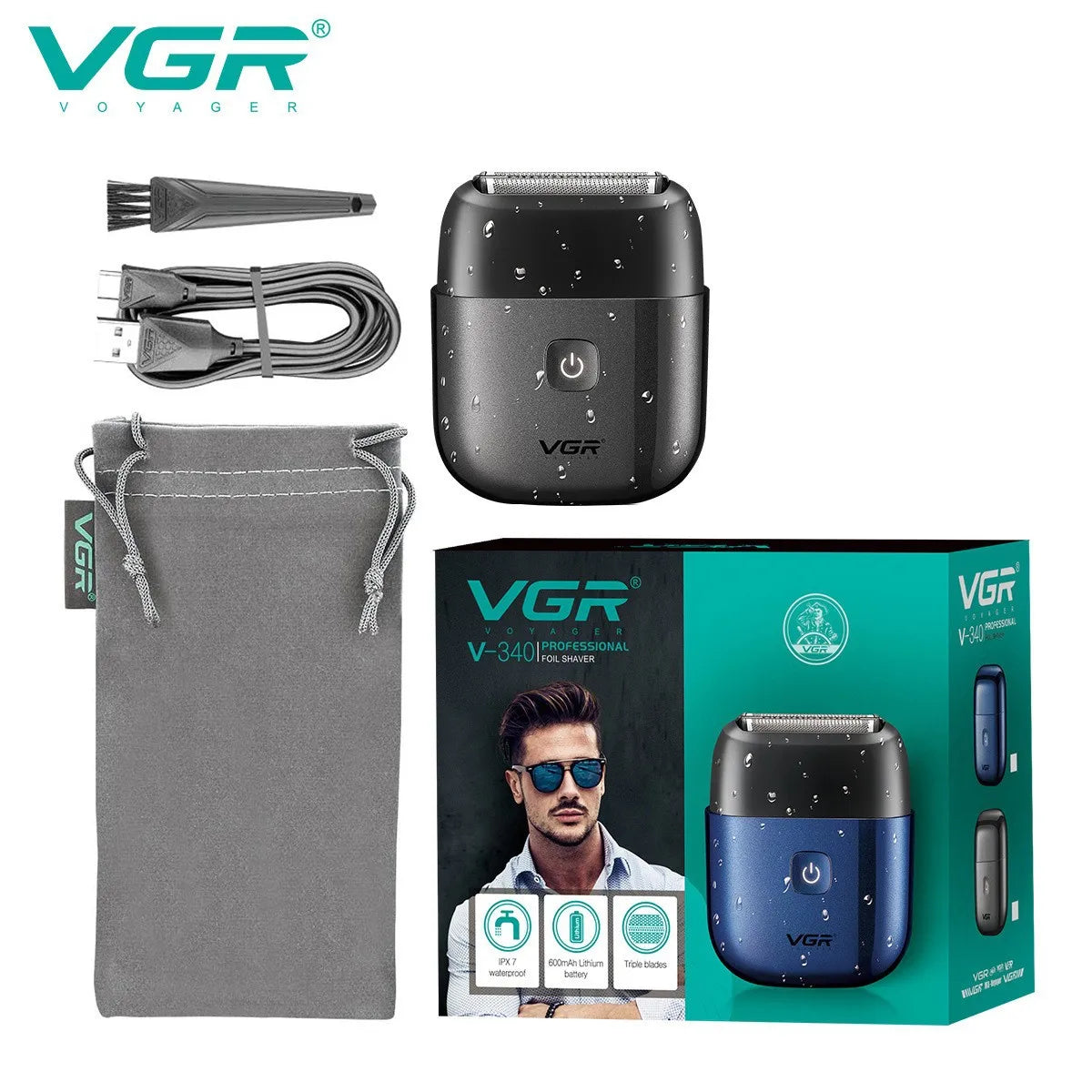 VGR 340 Shaver Professional Electric Razor Reciprocating Shaving
