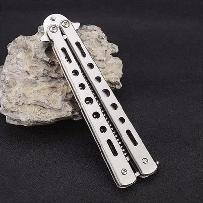 Foldable Comb Stainless Steel Practice Training Butterfly  Comb