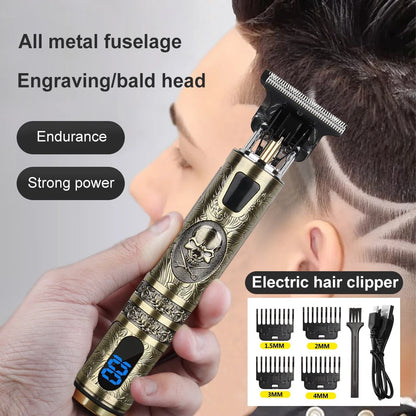 Electric Hair Clippers Barber Clippers Digital USB