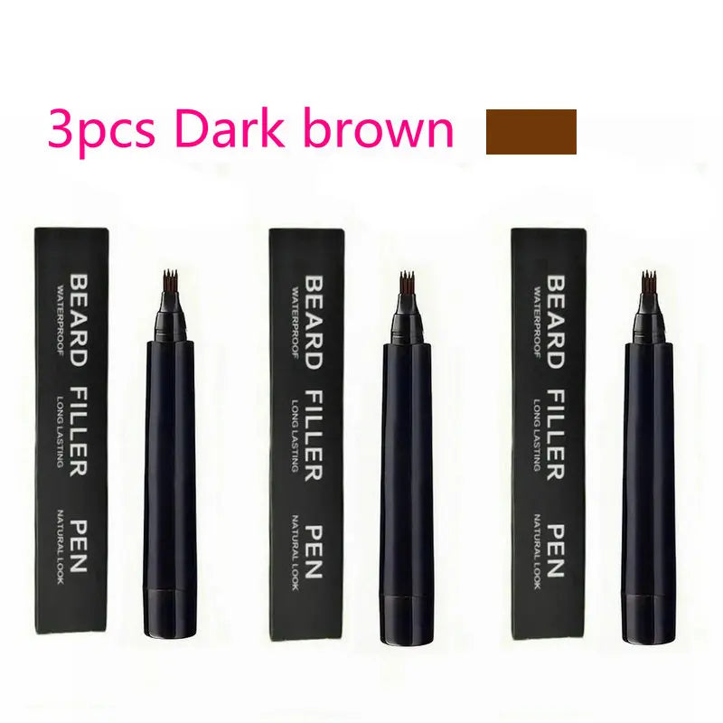 Beard Filling Pen Black/Brown Waterproof Beard Filler Pencil
