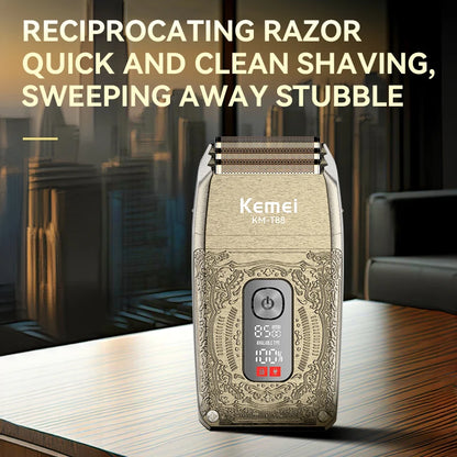 Kemei High Power Professional Men's Retro Metal Shaver