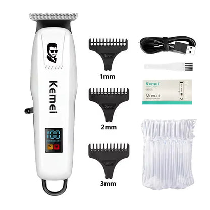 Kemei KM-PG809A KM-PG232 LCD USB Charging Hair Clipper