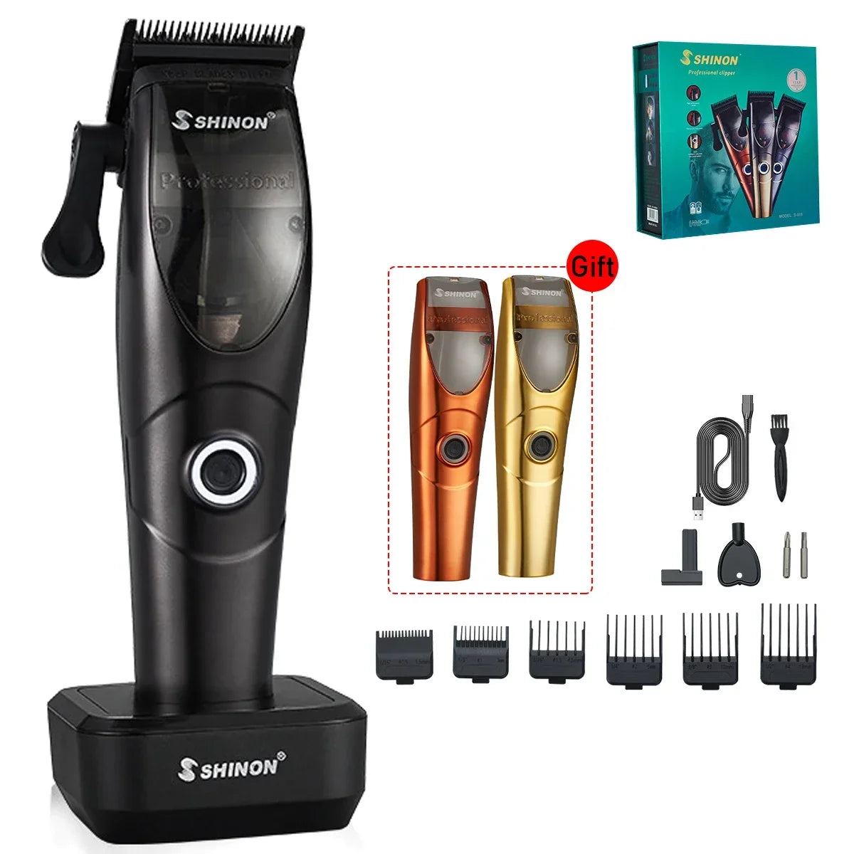 Professional Hair Clipper for Men 8500RPM Magnetic Motor