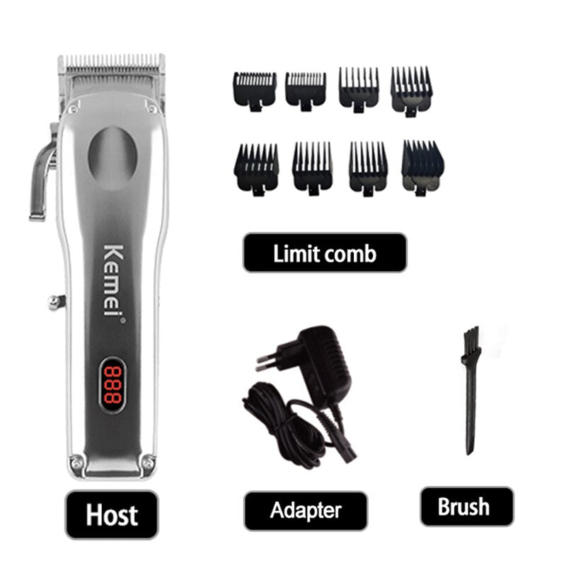 Original Kemei Electric Hair Clipper Adjustable Beard Hair Trimmer For Men