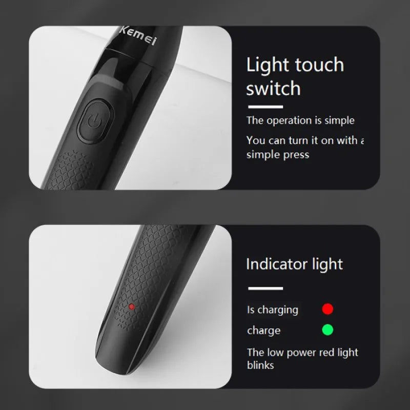 KM-114 3in1 Electric shaver for men wet dry electric razor