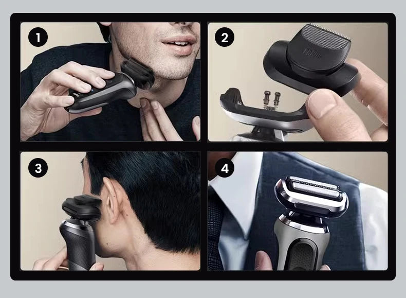 Braun 7 Series Pro Shaver 72-G1200s AUTO Mode Intelligent Shaving