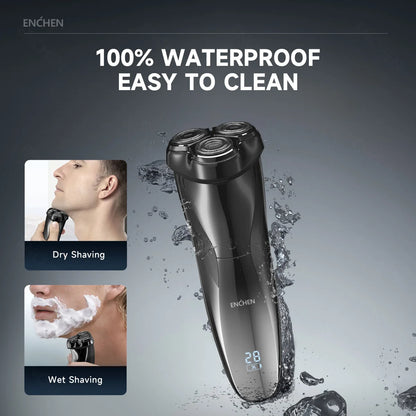 ENCHEN Electric Shaver 3D Blackstone 3 IPX7 Waterproof Razor