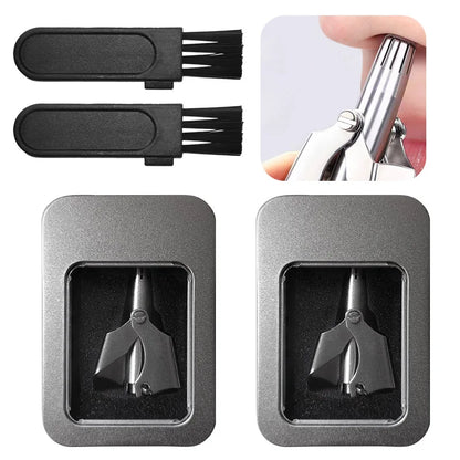 Nose hair trimmer for men manual stainless steel