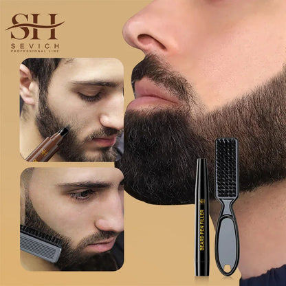 Beard Filling Pen Kit Beard Enhancer Brush Beard Coloring
