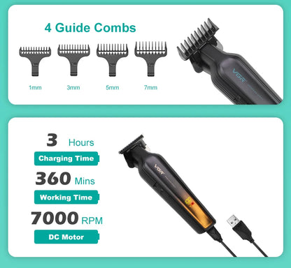 VGR Hair Trimmer Professional Hair Clipper Rechargeable Clipper