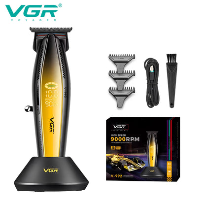 VGR V-992 V-270 high-end men's hair clipper LCD digital display