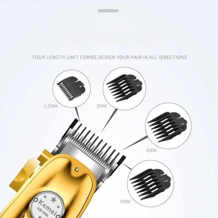 Kemei 1986 Hair Clipper Professional Barber Trimmer for Men