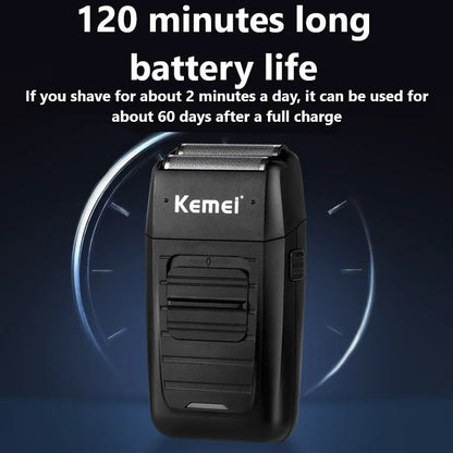 Kemei KM-1102 Rechargeable Cordless Shaver