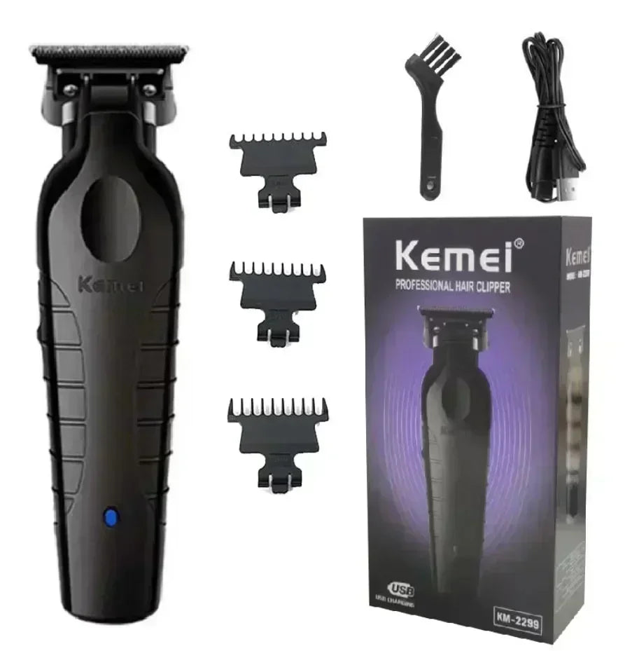 KEMEI Black Hair Clippers for Men Cordless Clippers