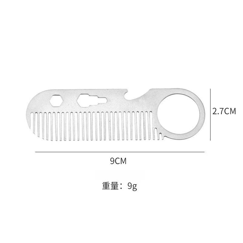 Multifunctional Stainless Steel Comb Beard Hair Styling