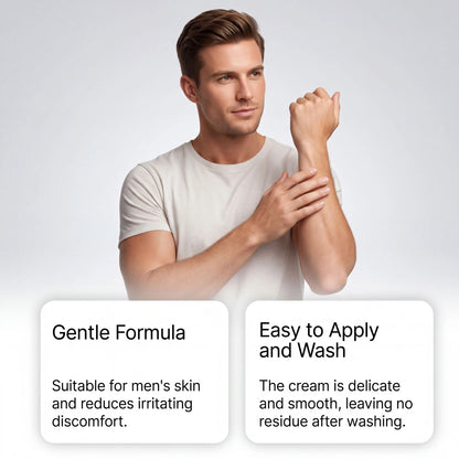 Painless Men's Body Depilatory Cream Fast Acting Hair Remover