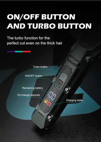 VGR V-696 New metal Popular Salon Barber Hair Cut for Men