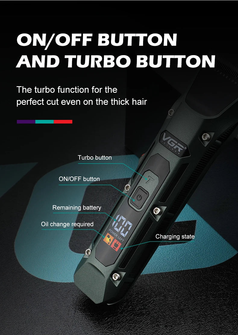 VGR V-696 New metal Popular Salon Barber Hair Cut Machine