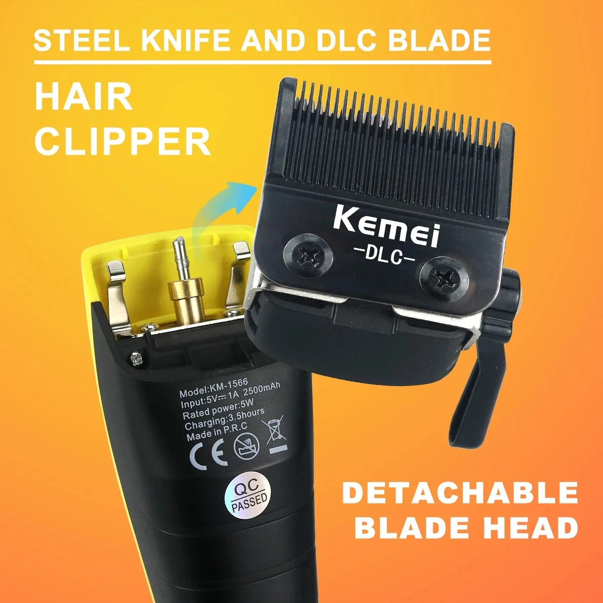 Kemei Hair Trimmers Professional for Men KM-1566