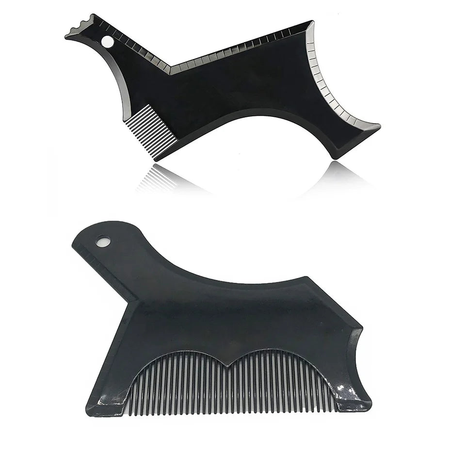 Beard Template Men Lines Symmetry Shaping Styling Stencil