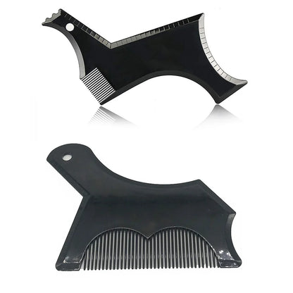 Beard Template Men Lines Symmetry Shaping Styling Stencil