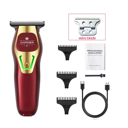 Powerful Professional Hair Trimmer Men 0 MM T Blade Electric Clipper