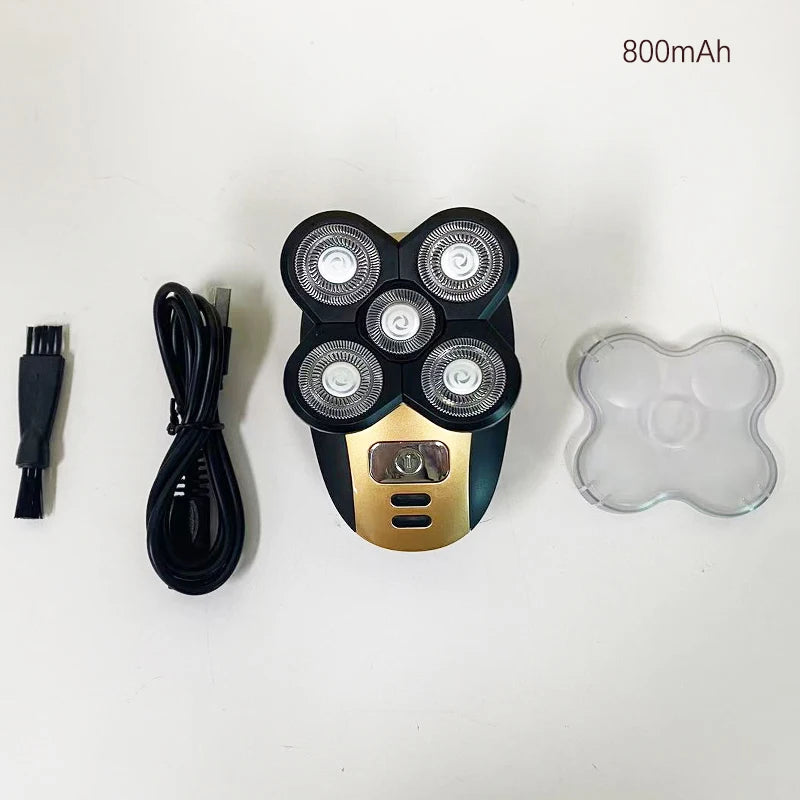 Men's automatic electric shaver, USB charging, 5-blade shaver
